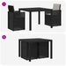 Set de masă pentru grădină 3 pcs Antracit, Gri deschis PP - WALTI WALTI