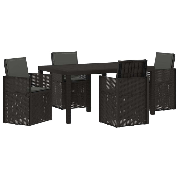 Set de masă pentru grădină cu pernă 5 pcs Antracit PP - WALTI WALTI