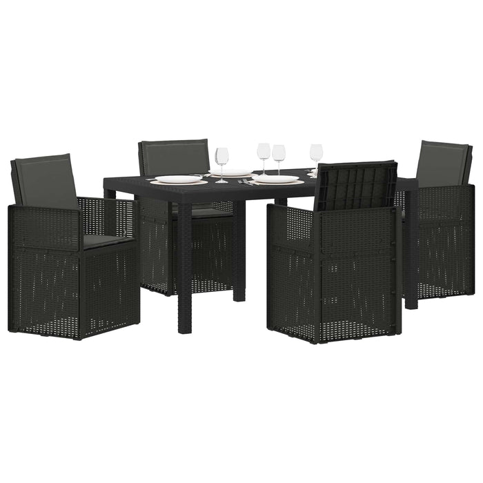 Set de masă pentru grădină cu pernă 5 pcs Antracit PP - WALTI WALTI