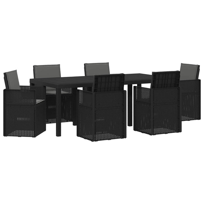 Set de masă pentru grădină cu pernă 7 pcs Antracit PP - WALTI WALTI
