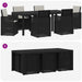 Set de masă pentru grădină 7 pcs Antracit, Gri deschis PP - WALTI WALTI