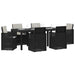Set de masă pentru grădină 7 pcs Antracit, Gri deschis PP - WALTI WALTI