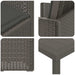 Set de masă pentru grădină 7 pcs Gri deschis și antracit PP - WALTI WALTI