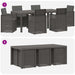 Set de masă pentru grădină 7 pcs Gri deschis și antracit PP - WALTI WALTI