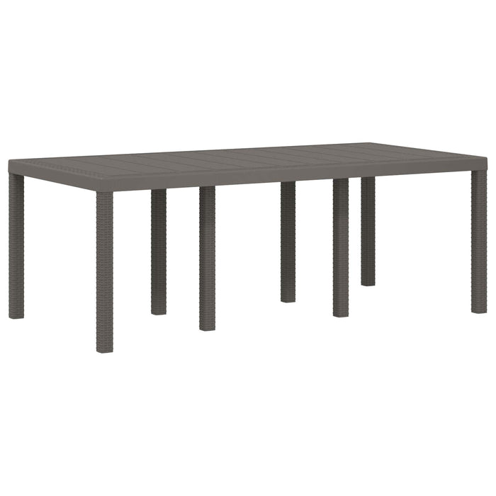 Set de masă pentru grădină cu pernă 7 pcs Gri deschis PP - WALTI WALTI