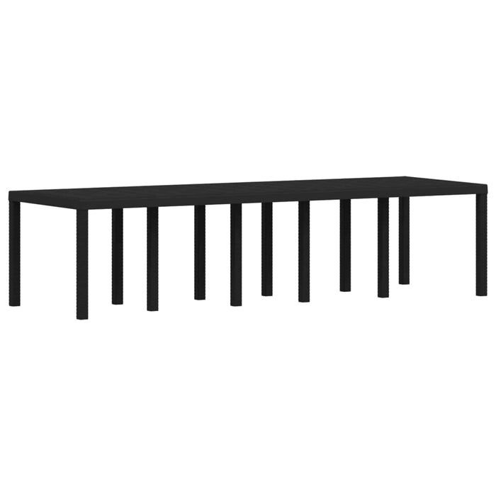 Set de masă pentru grădină 14 buc. Antracit PP WALTI