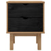 Noptieră OTTA Negru 45 x 39 x 57 cm Lemn masiv de pin - WALTI WALTI