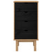 Comodă cu sertare OTTA Negru 45 x 39 x 90 cm Lemn masiv de pin - WALTI WALTI
