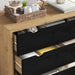Comodă cu sertare cu sertar OTTA Negru 76,5 x 39,5 x 90 cm - WALTI WALTI