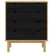 Comodă cu sertare cu sertar OTTA Negru 76,5 x 39,5 x 90 cm - WALTI WALTI