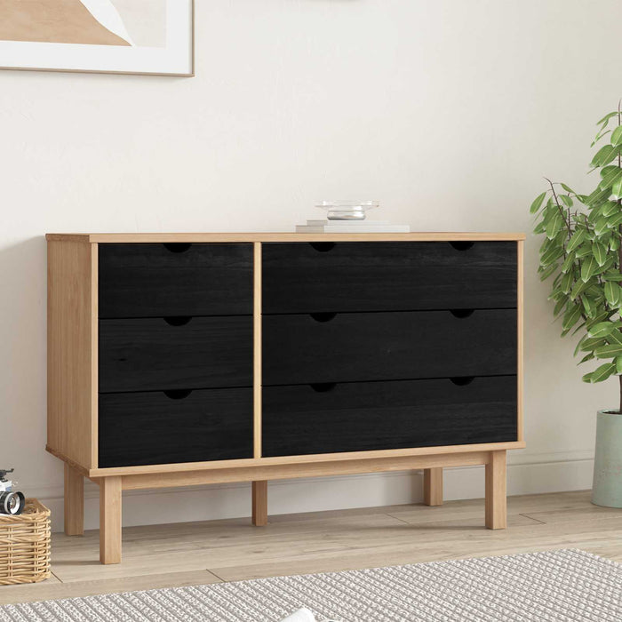Dulap cu sertare cu sertar OTTA Negru 111 x 43 x 73,5 cm - WALTI WALTI