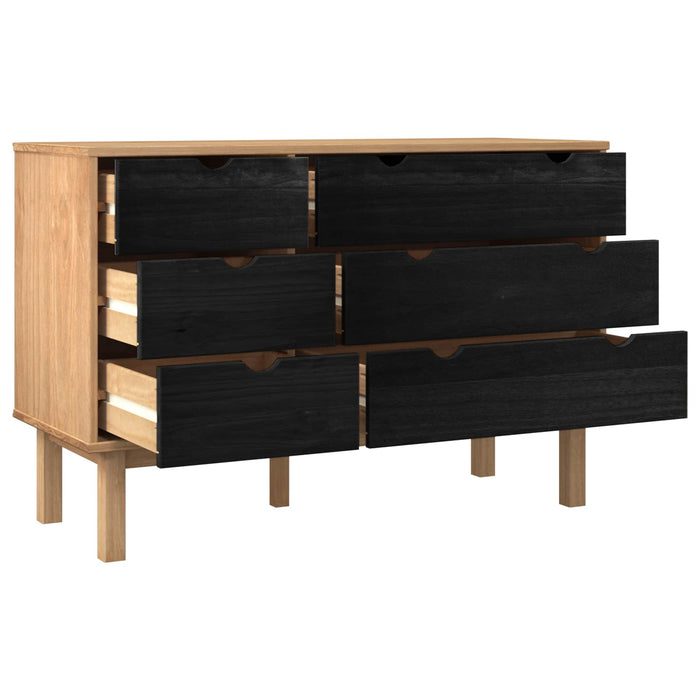 Dulap cu sertare cu sertar OTTA Negru 111 x 43 x 73,5 cm - WALTI WALTI