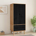 Dulap cu sertar OTTA Negru 76,5 x 53 x 172 cm Lemn masiv de pin - WALTI WALTI