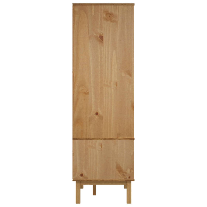 Dulap cu sertar OTTA Negru 76,5 x 53 x 172 cm Lemn masiv de pin - WALTI WALTI