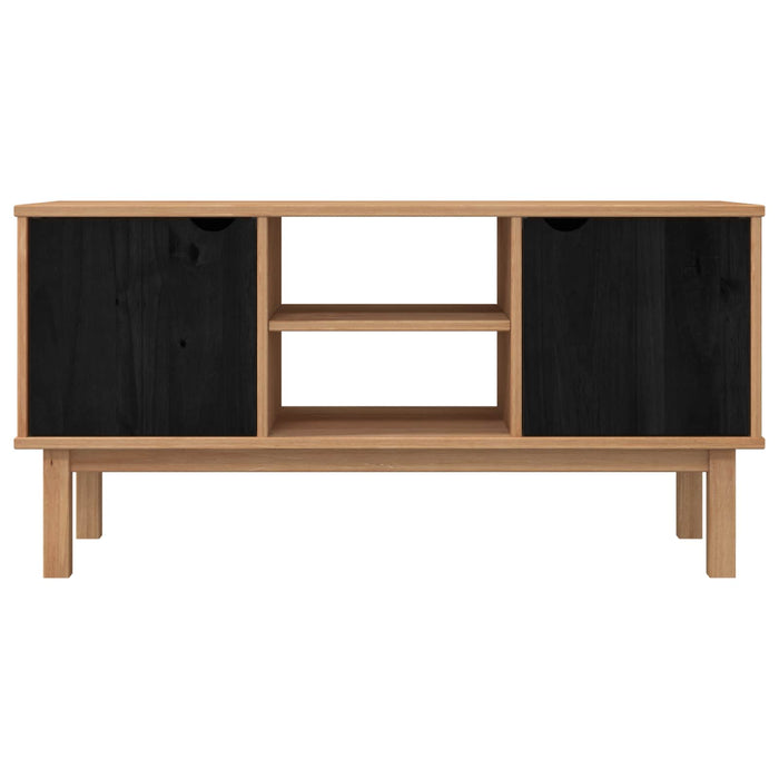 Support TV OTTA 113,5 x 43 x 57 cm Negru Lemn masiv de pin - WALTI WALTI