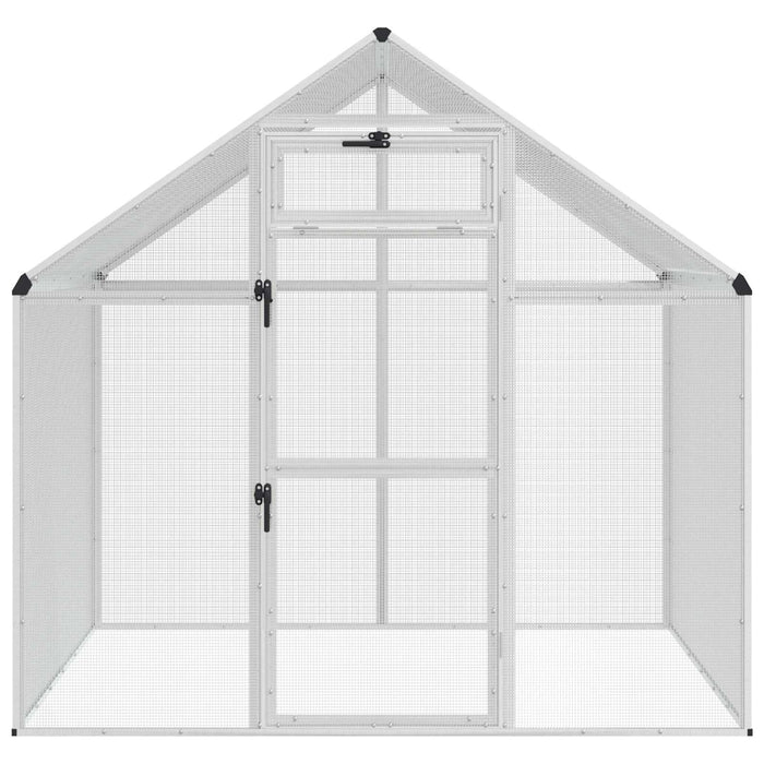 Cușcă pentru păsări Argintiu 181,5 x 110,5 x 173,5 cm - WALTI WALTI