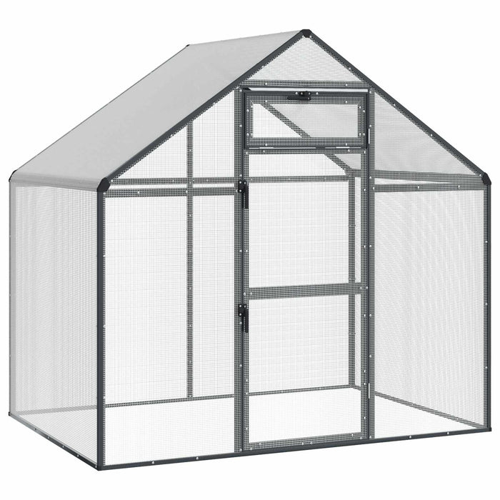Cușcă pentru păsări Antracit 181,5 x 110,5 x 173,5 cm - WALTI WALTI