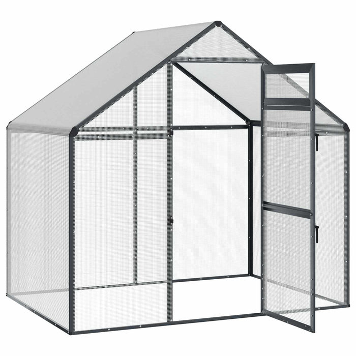 Cușcă pentru păsări Antracit 181,5 x 110,5 x 173,5 cm - WALTI WALTI
