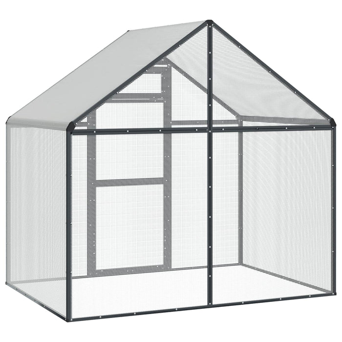 Cușcă pentru păsări Antracit 181,5 x 110,5 x 173,5 cm - WALTI WALTI