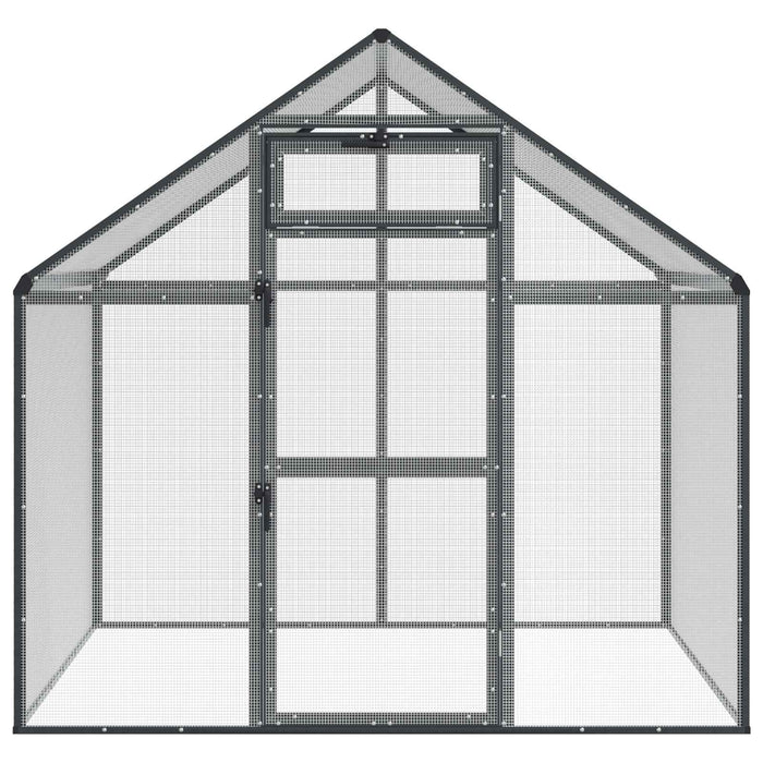 Cușcă pentru păsări Antracit 181,5 x 110,5 x 173,5 cm - WALTI WALTI