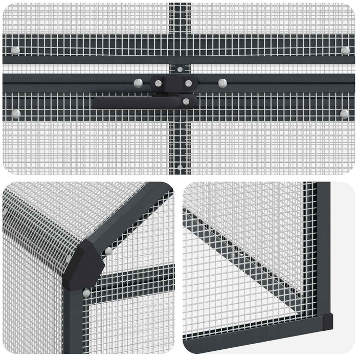 Cușcă pentru păsări Antracit 181,5 x 221 x 173,5 cm - WALTI WALTI