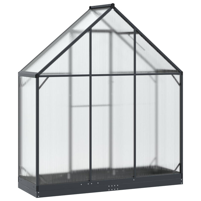 Seră de grădină cu ușă Antracit 183,5 x 63,5 x 207 cm - WALTI WALTI