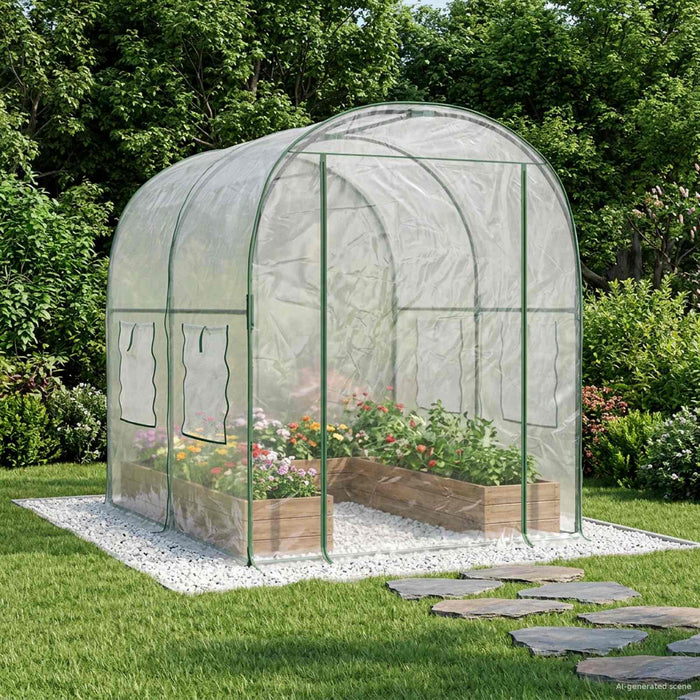 Seră cu Cadru 160 x 200 x 192,5 cm PVC Transparent - WALTI WALTI