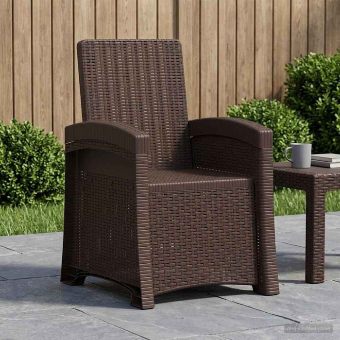 Scaun de grădină reclinabil aspect rattan Maro PP WALTI