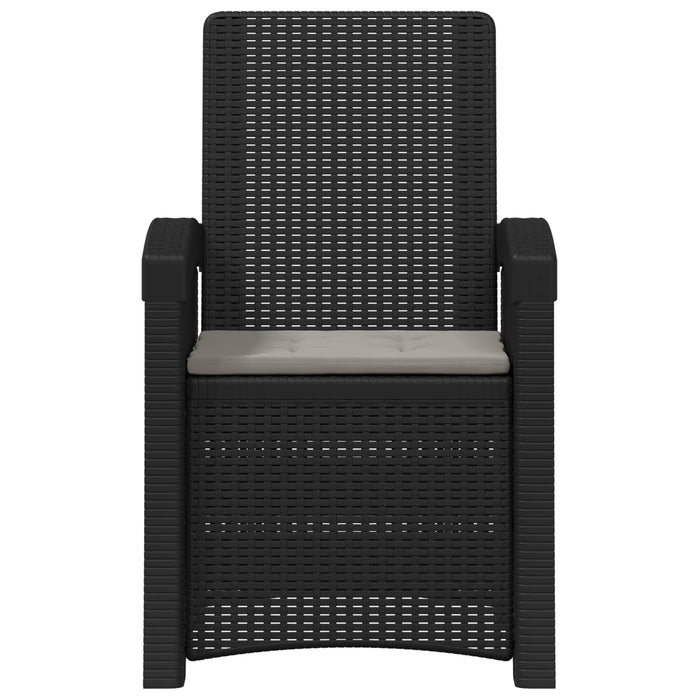 Scaun de grădină reclinabil aspect rattan 2 pcs WALTI