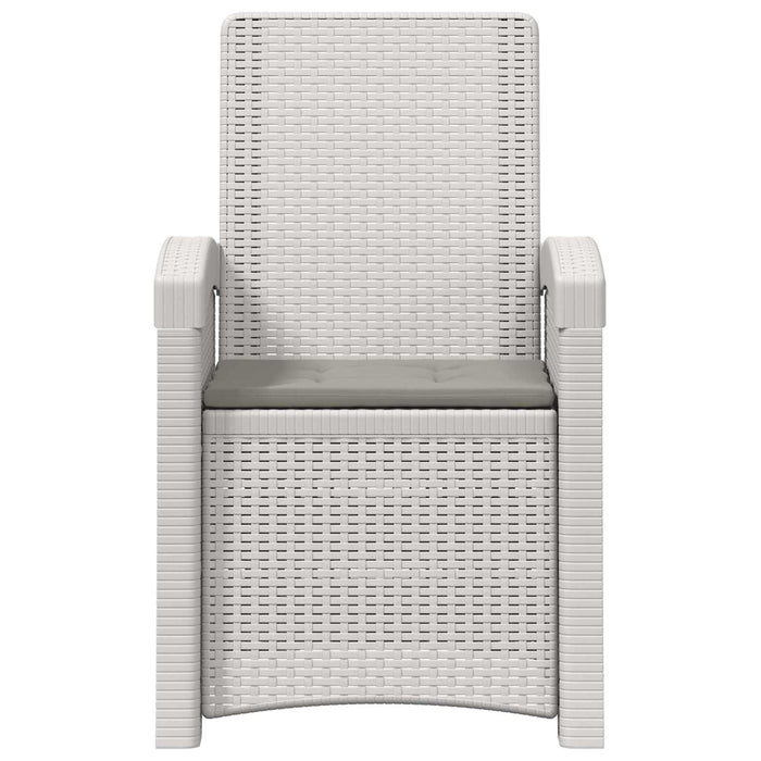 Scaun de grădină reclinabil aspect rattan 2 pcs WALTI