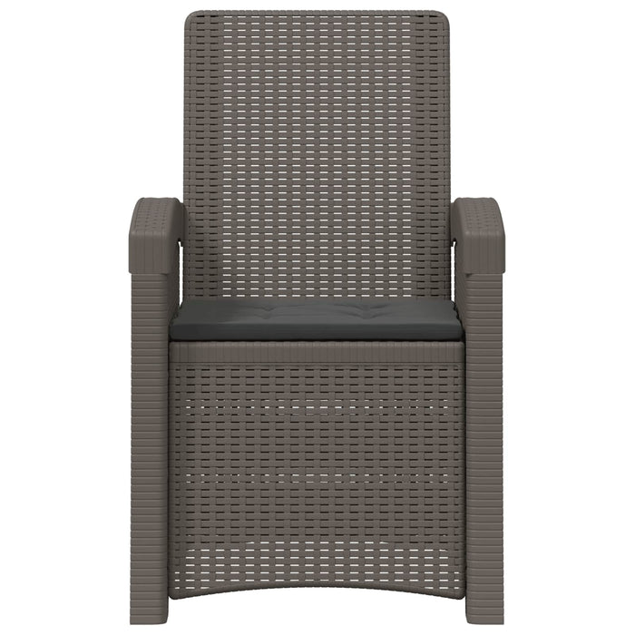 Scaun de grădină reclinabil aspect rattan 2 pcs WALTI