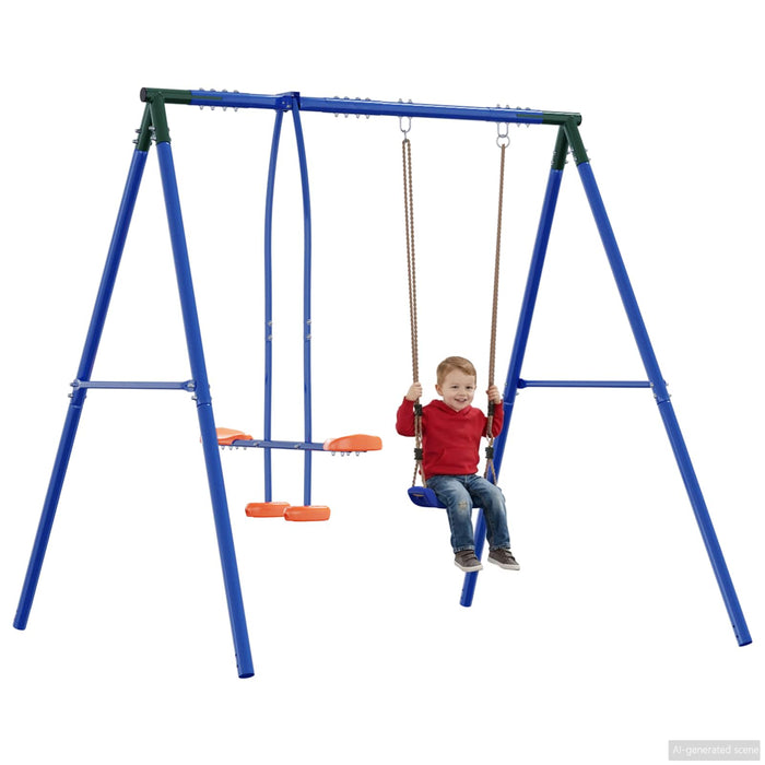 Cadru de leagăn în aer liber cu glider pentru până la 3 copii WALTI