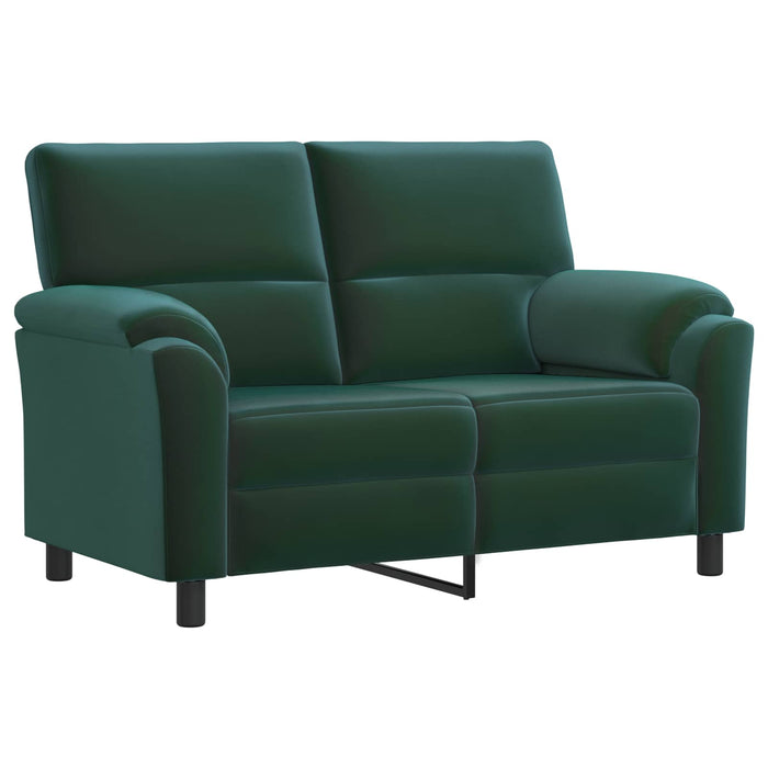 Set de canapea 2 pcs Verde închis Catifea WALTI