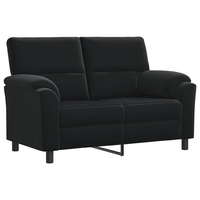 Set de canapea 2 pcs Negru Catifea WALTI