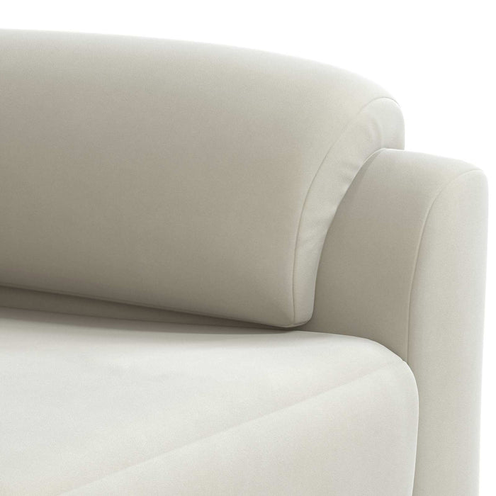 Set de canapea 2 pcs Crem Catifea WALTI