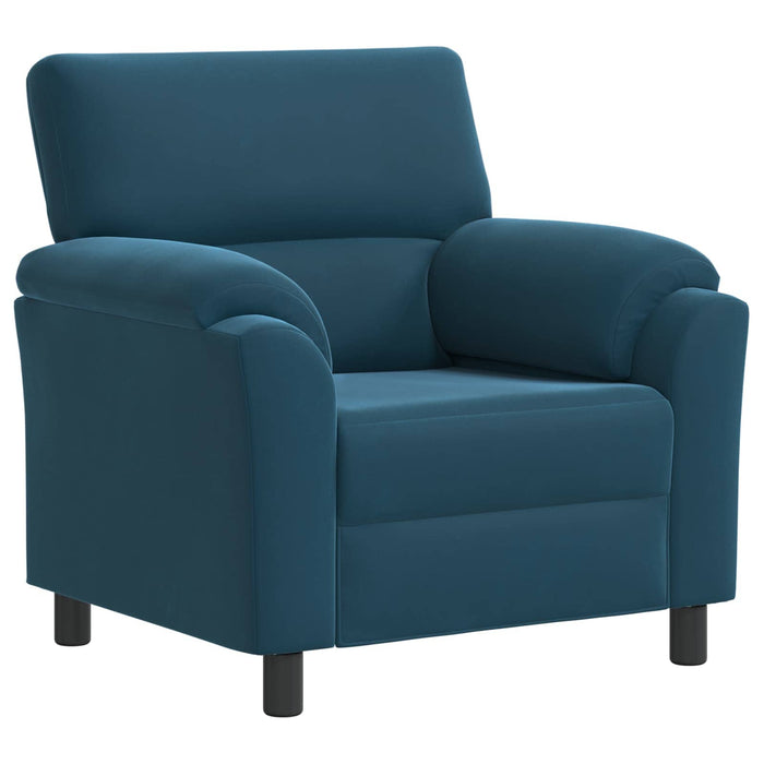 Set de canapea 2 pcs albastru Catifea WALTI