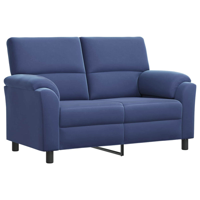 Set de canapea 2 pcs Albastru Poliție Catifea WALTI