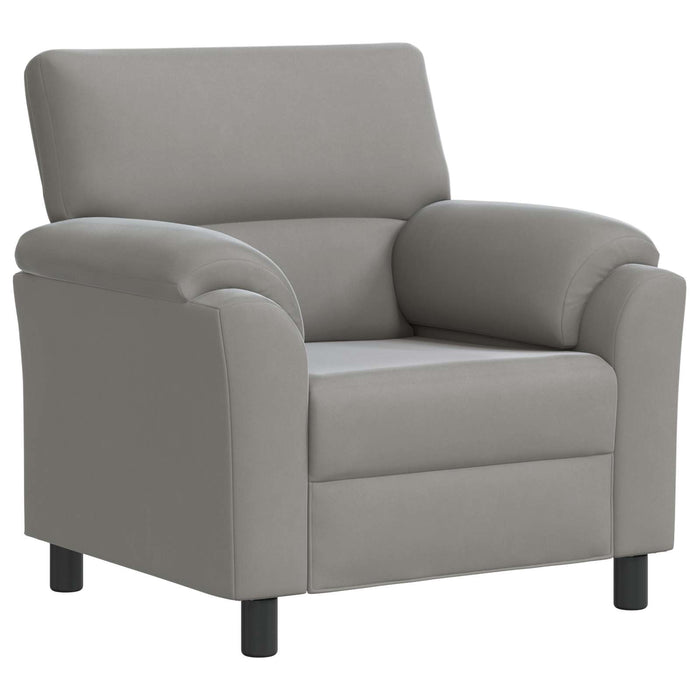 Set de canapea 2 pcs Gri deschis Catifea WALTI
