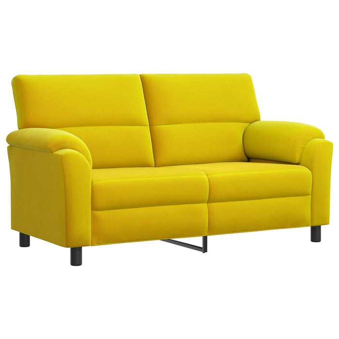 Set de canapea 2 pcs Galben Catifea WALTI