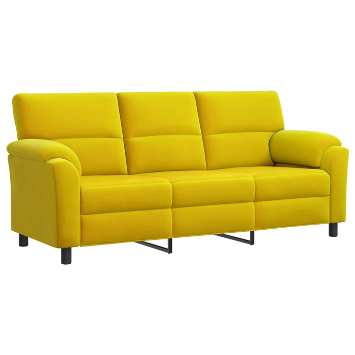 Set de canapea 2 pcs Galben Catifea WALTI