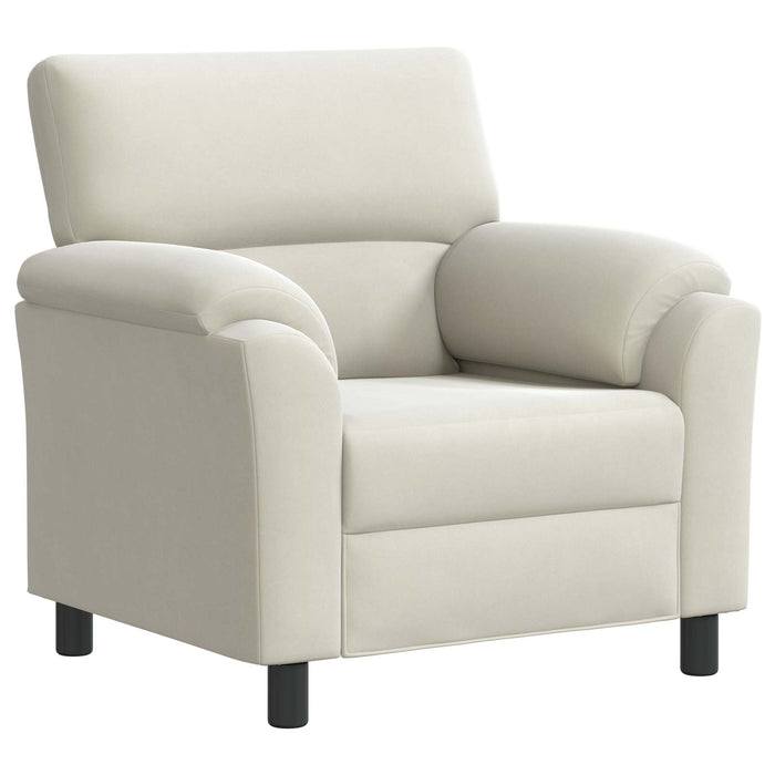 Set de canapea 2 pcs Crem Catifea WALTI