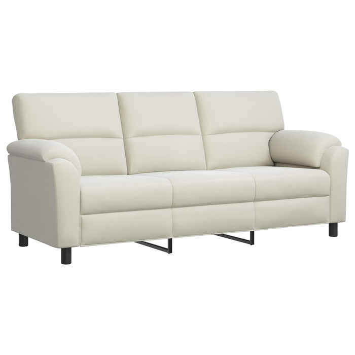 Set de canapea 2 pcs Crem Catifea WALTI