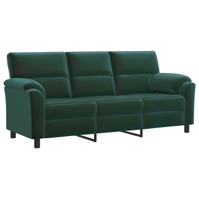 Set de canapea 3 pcs Verde închis Catifea WALTI
