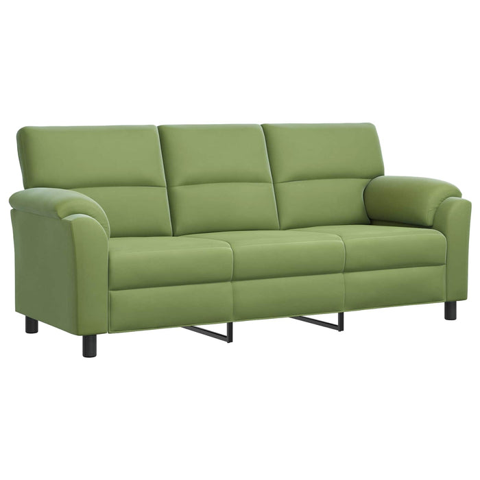 Set de canapea 3 pcs Verde deschis Catifea WALTI