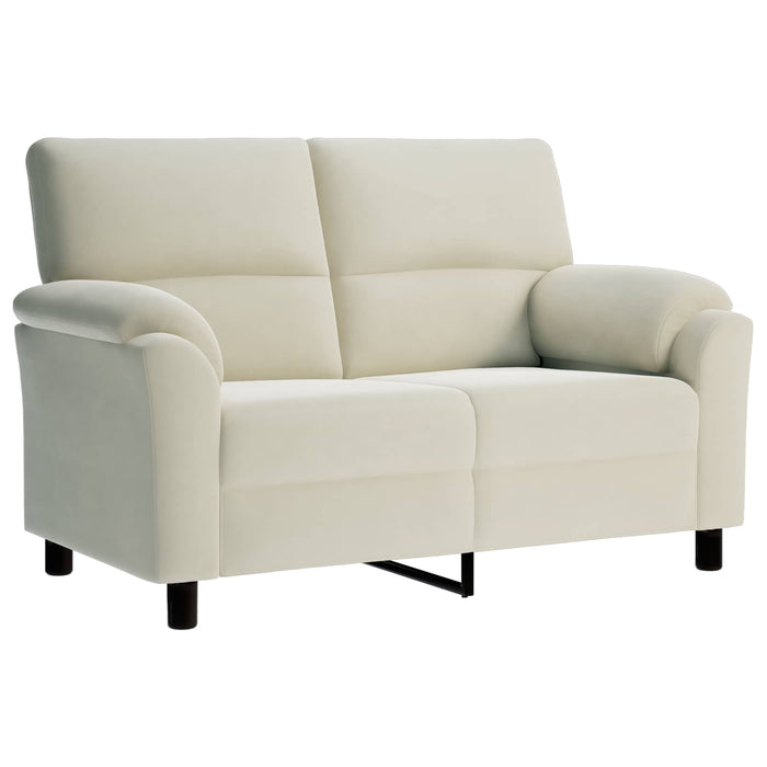 Set de canapea 3 buc. Crem Catifea WALTI
