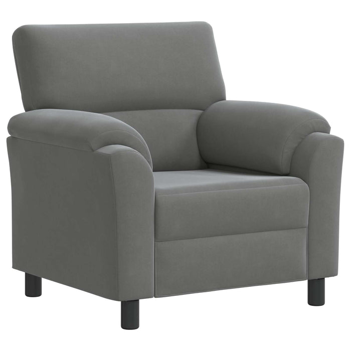 Set de canapea 3 pcs Gri închis Catifea WALTI