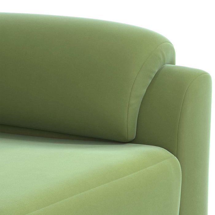 Set de canapea 3 pcs Verde deschis Catifea WALTI