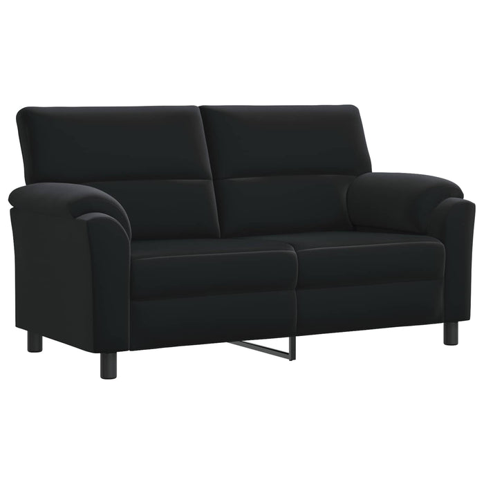 Set de canapea 3 pcs Negru Catifea WALTI