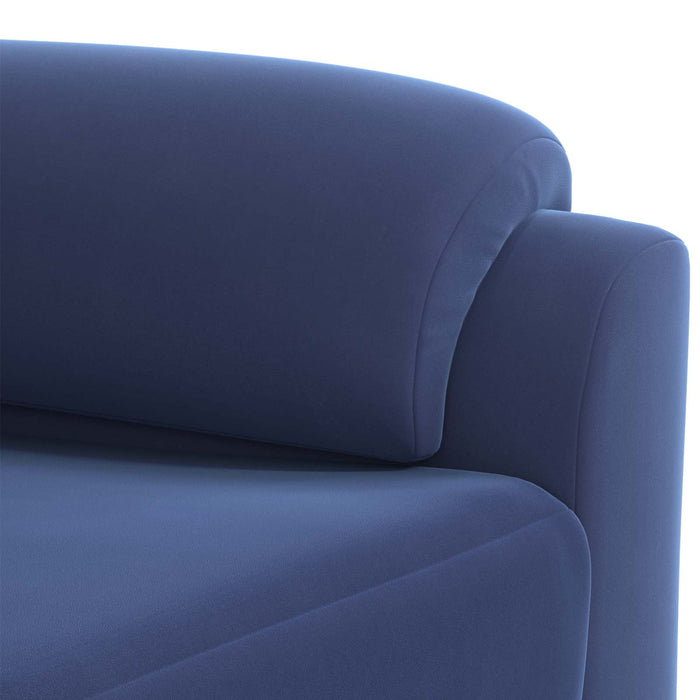 Set de canapea 3 pcs Albastru Poliție Catifea WALTI