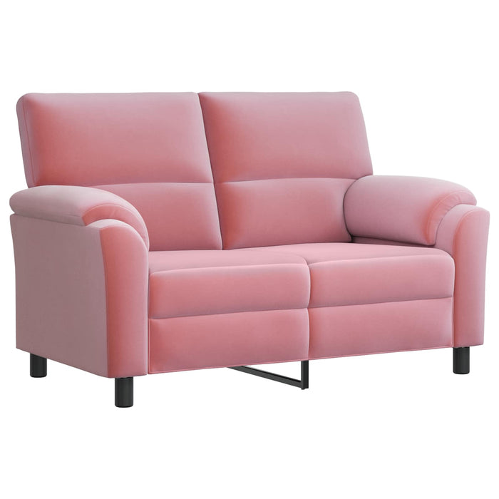 Set de canapea 2 pcs Roz Catifea WALTI